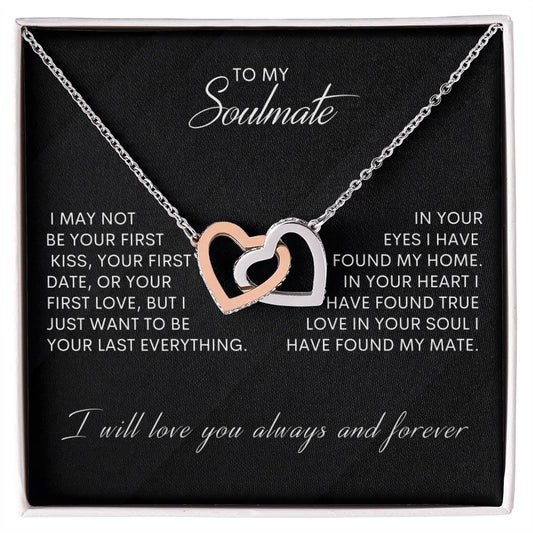 To My Soulmate | Interlocking Hearts necklace